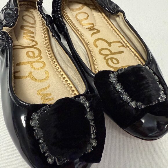 Sam Edelman Kids Black Buckle Slip On Shoes Size 1 - Picture 1 of 8